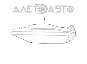 Farul anti-ceață stânga pentru Volvo XC90 16-22 LED, pentru polizare