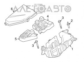 Capac cutie siguranțe compartiment motor Volvo XC90 16-22 nou original