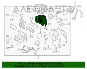 Evaporatorul de încălzire pentru Volvo XC90 16-22