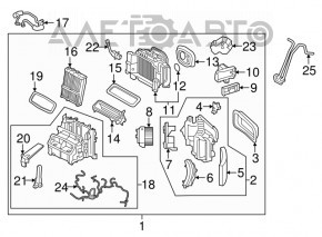 Актуатор моторчик привод печки Volvo XC90 16-22