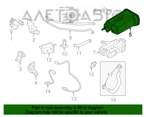 Canistra cu absorbant de cărbune Kia Soul 14-19