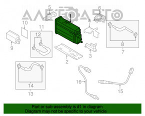 Canistra cu absorbant de carbon Kia Optima 11-15 hibrid, complet asamblată.