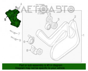 Кронштейн генератора Volvo XC90 16-22 T6