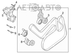 Кронштейн генератора Volvo XC90 16-22 T6