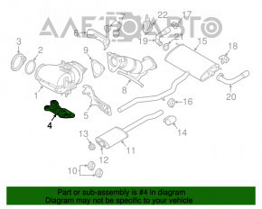 Suport catalizator Volvo XC90 16-22 AWD