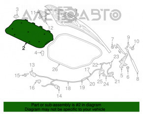 Izolarea capotei Volvo XC90 16-22