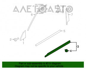 Capac usa inferioara fata dreapta Volvo XC90 16-22 structura