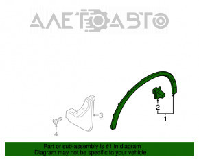 Capacul aripii fata stanga Volvo XC90 16-22