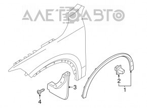 Capacul aripii din față stânga Volvo XC90 16-22