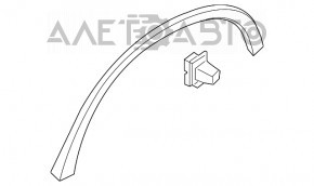 Capacul aripii spate stânga Volvo XC90 16-22