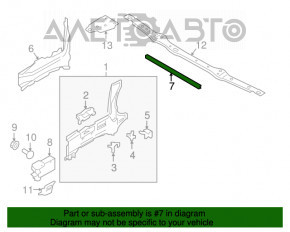 Кронштейн решетки дворников Volvo XC90 16-22