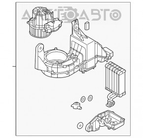 Печка в сборе 3 ряд Volvo XC90 16-22