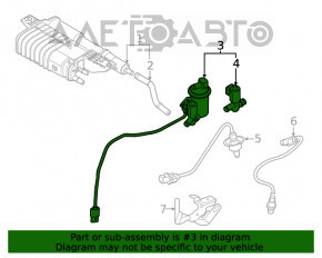 Клапан топливного абсорбера Hyundai Sonata 20- 1.6T, 2.5