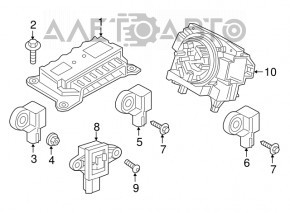 Senzor airbag dreapta fata Volvo XC90 16-22