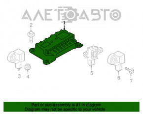 Modulul airbag SRS computer pentru airbag-urile de siguranță Volvo XC90 16-22