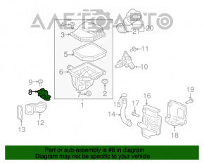 Кронштейн корпуса воздушного фильтра Volvo XC90 16-22