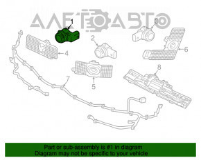 Senzori parcare spate interni Volvo XC90 16-22 nou original