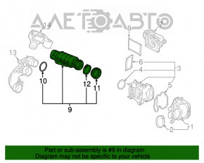 Воздуховод от компрессора Volvo XC90 16-22