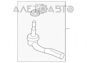 Рулевой наконечник левый Volvo XC90 16-22 OEM