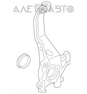 Цапфа передняя левая Volvo XC90 16-22 OEM