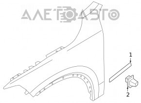 Flapsuri fata 2buc Volvo XC90 16-22 nou original OEM