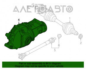 Reductorul frontal BMW X5 E70 07-13 3.0 103k