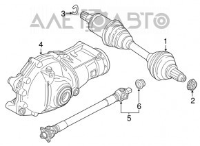 Reductorul frontal BMW X5 E70 07-13 3.0 103k