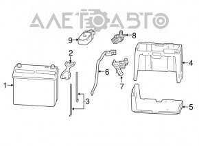 Suport baterie Acura ILX 13-15