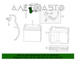 Suportul bateriei pentru Honda Accord 18-22 2.0 hibrid.