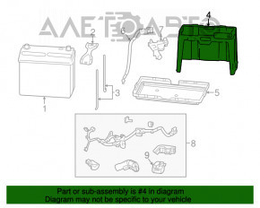 Capacul bateriei Acura ILX 13-15