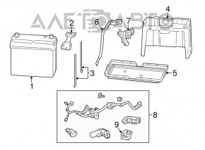 Capacul bateriei Acura ILX 13-15