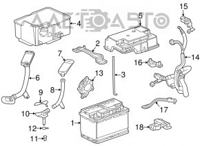 Capacul bateriei Acura MDX 16-20