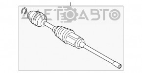 Привод полуось передняя правая BMW 5 G30 17-20 2.0T, 3.0T, 530e hybrid