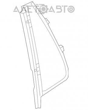 Стекло двери треугольник заднее правое Volvo XC90 16-22