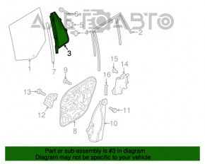 Geam triunghiular ușă spate dreapta Volvo XC90 16-22