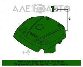 Capacul motorului Volvo XC90 16-22 se rupe