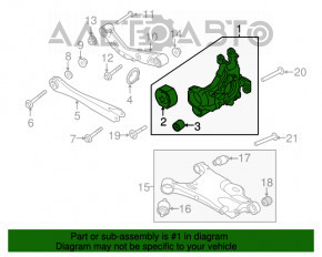 Capacul spate dreapta Volvo XC90 16-22 are silentioase crapate