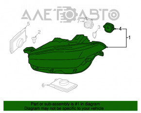 Farul din față dreapta asamblat Volvo XC90 16-18 LED