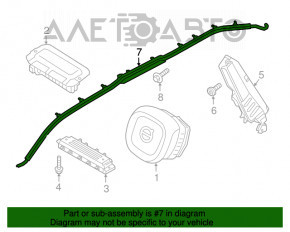 Perna de siguranță airbag cortina laterală stânga Volvo XC90 16-22