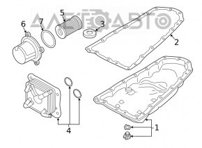 Корпус масляного фильтра АКПП Nissan Altima Teana 14-18 RE0F10E