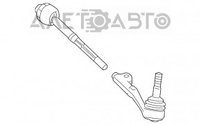 Рулевая тяга с наконечником левая BMW 335i e92 07-13