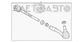 Bară de direcție cu capăt de tijă stânga BMW 5 F10 10-17