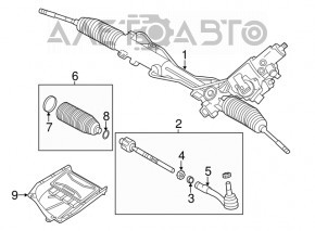 Bară de direcție cu capăt de tijă stânga BMW 5 F10 10-17