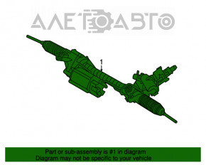 Рейка рулевая ЭУР BMW 5 F10 11-16 RWD
