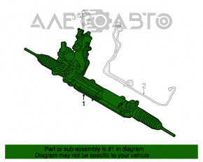 Рейка рулевая ГУР BMW 5 F10 12-16 2.0T AWD