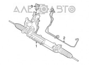 Рейка рулевая ГУР BMW 5 F10 12-16 2.0T AWD