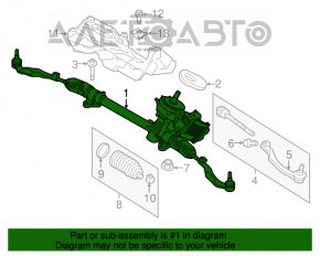 Bară de direcție Mini Cooper F56 3d 14-