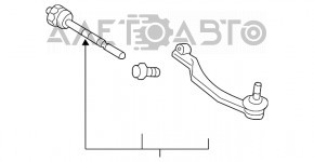 Рулевая тяга левая Mini Cooper Countryman R60 10-16 новый OEM оригинал