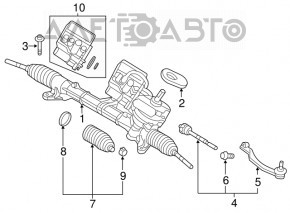 Tija de directie stanga Mini Cooper Countryman R60 10-16 nou original OEM