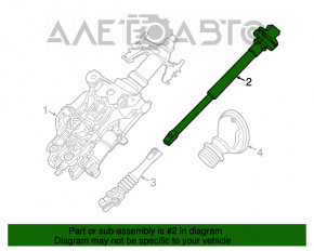 Volan cardanic BMW 5 F10 13-15 primul RWD